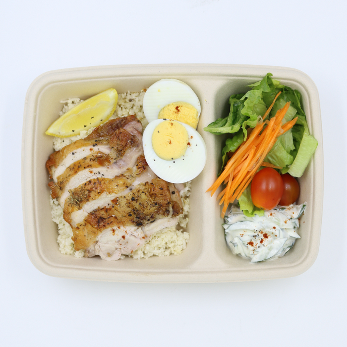 Grilled Herbed Chicken & Califlower Rice Bento