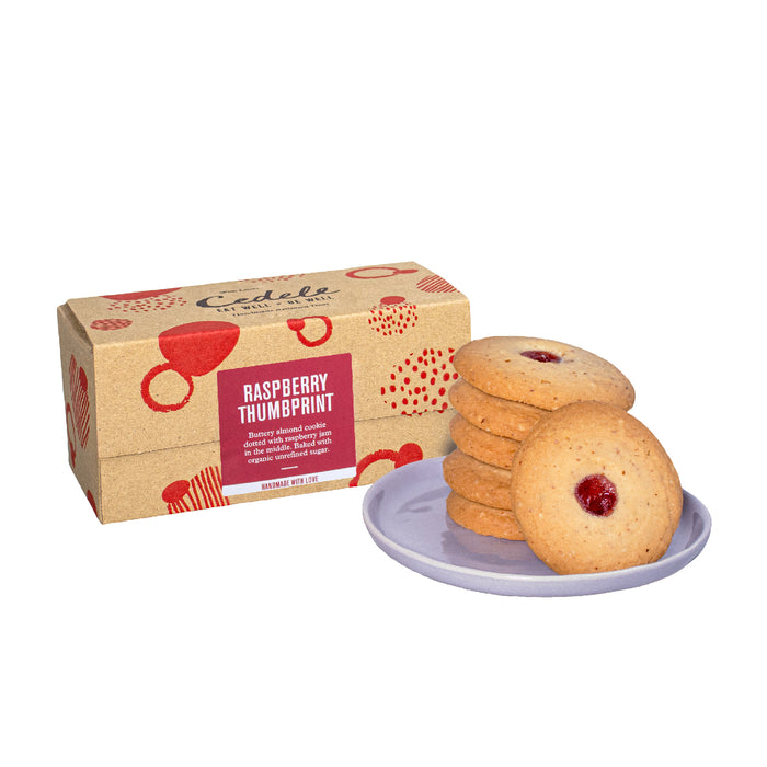 Raspberry Thumbprint Cookie Box