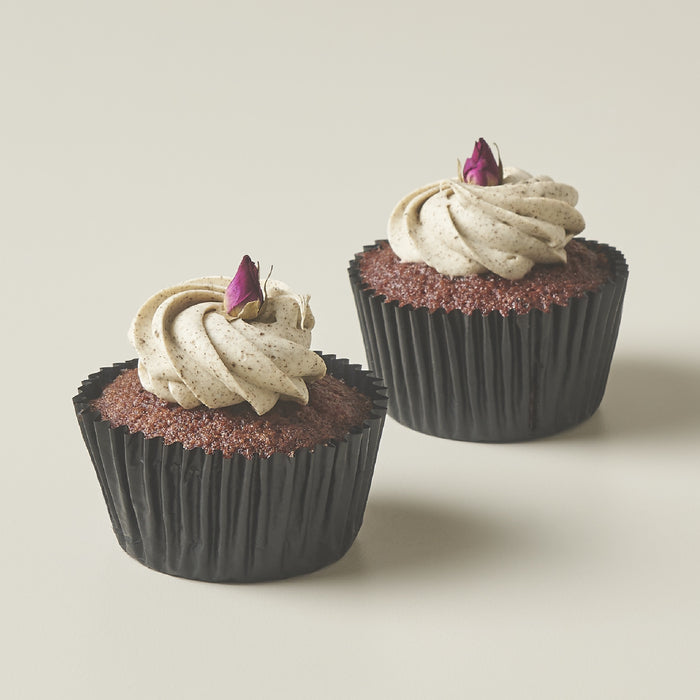 Red Velvet Earl Grey Cupcake