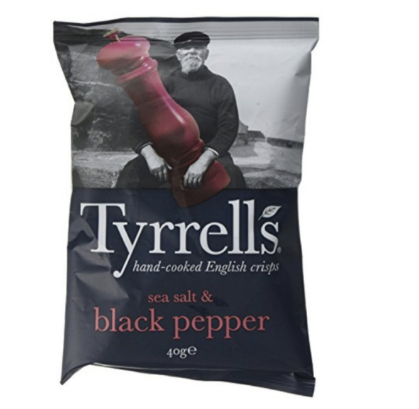 Cedele Tyrrells Sea Salt & Black Pepper Crisps